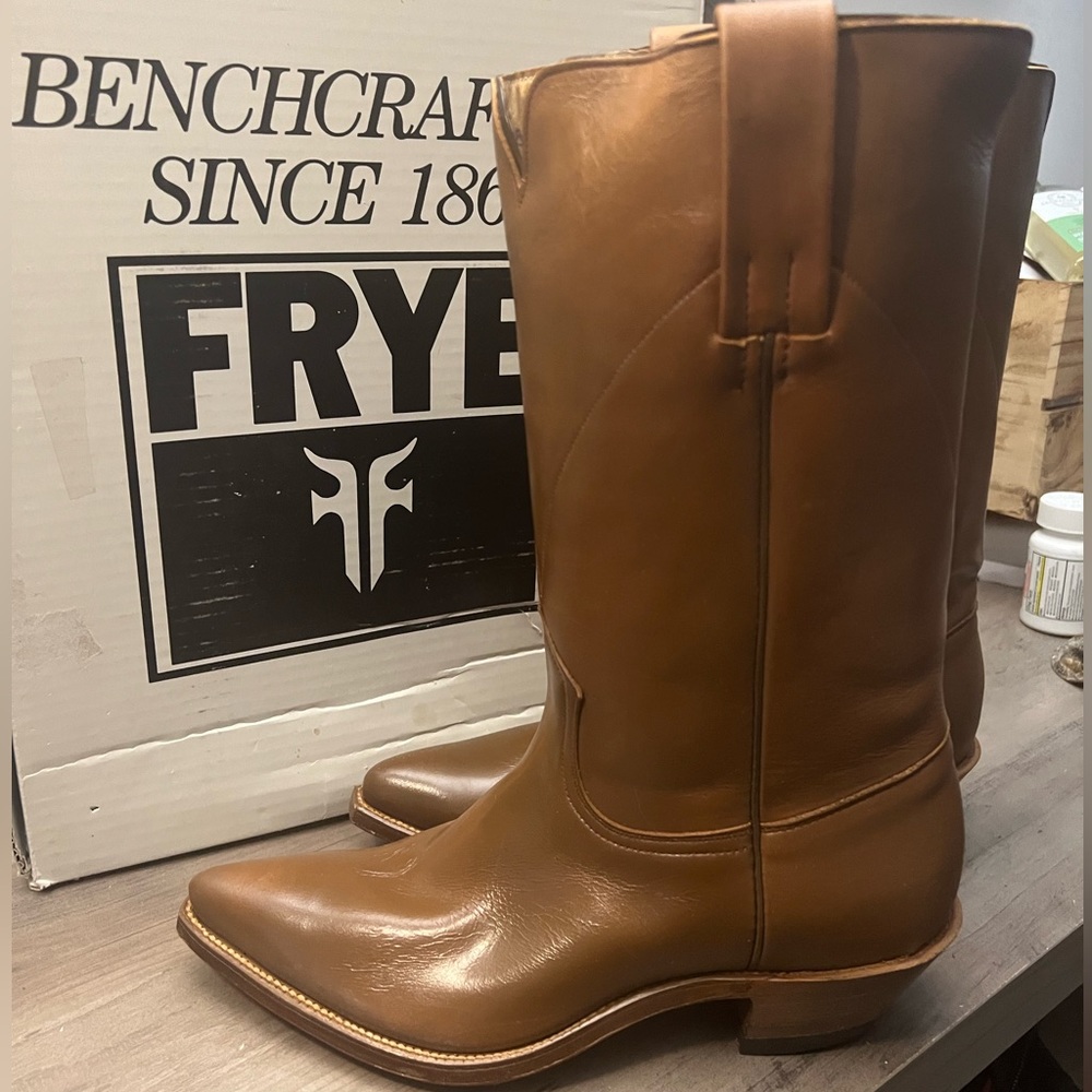 Rare Vintage New Frye Western Cowboy Boots Size 8D
